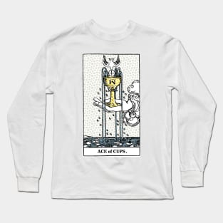 Modern Tarot Print - Ace Of Cups Long Sleeve T-Shirt